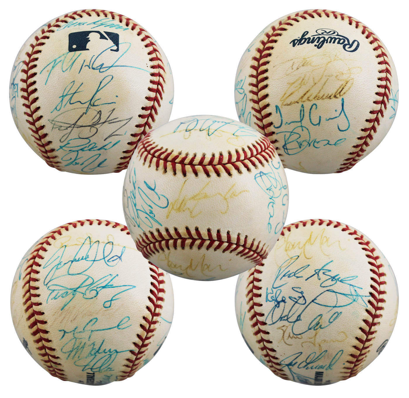 2000 Cubs (26) Girardi, Farnsworth, Aguilera +23 Signed Baseball BAS #AE64197