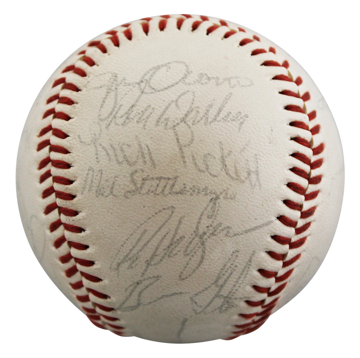 1984 Mets (22) Hernandez, Darling, Strawberry +19 Signed Baseball BAS #AE64194