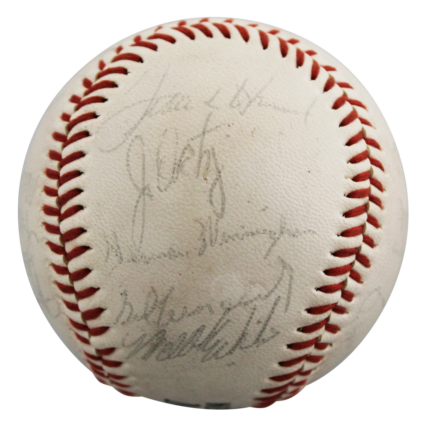 1984 Mets (22) Hernandez, Darling, Strawberry +19 Signed Baseball BAS #AE64194