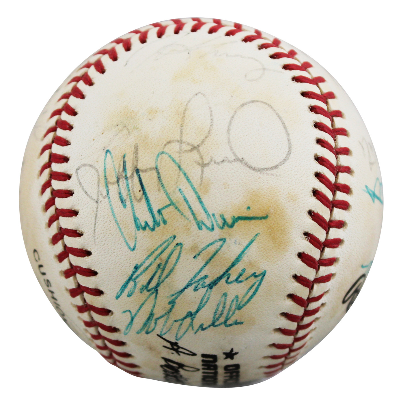 1987 Giants (23) Clark, Williams, Uribe +20 Signed ONL Baseball BAS #AE64191