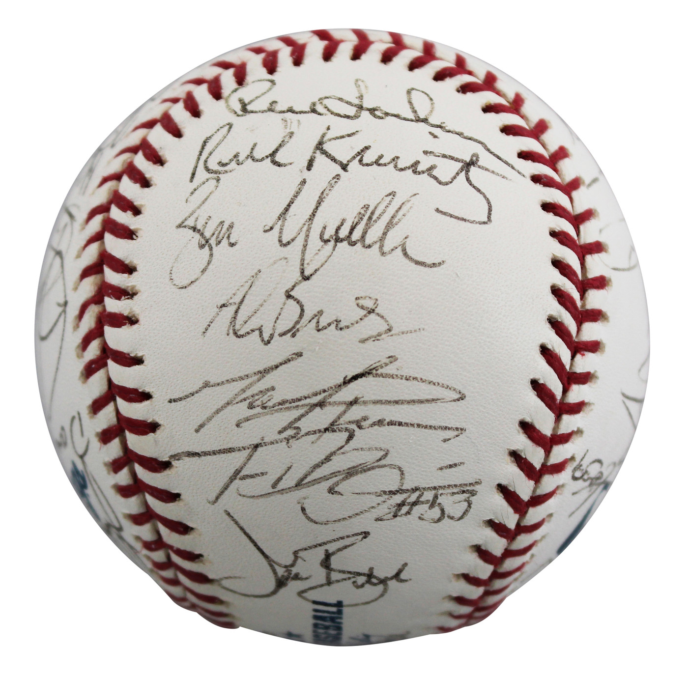 2002 Cubs (28) Santo, McGriff, Bellhorn +25 Signed OML Baseball BAS #AE64195