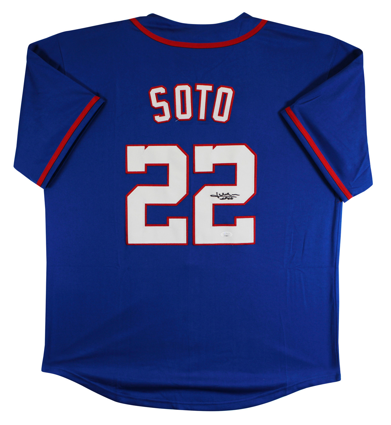 Juan Soto Authentic Signed Blue Pro Style Jersey Autographed JSA