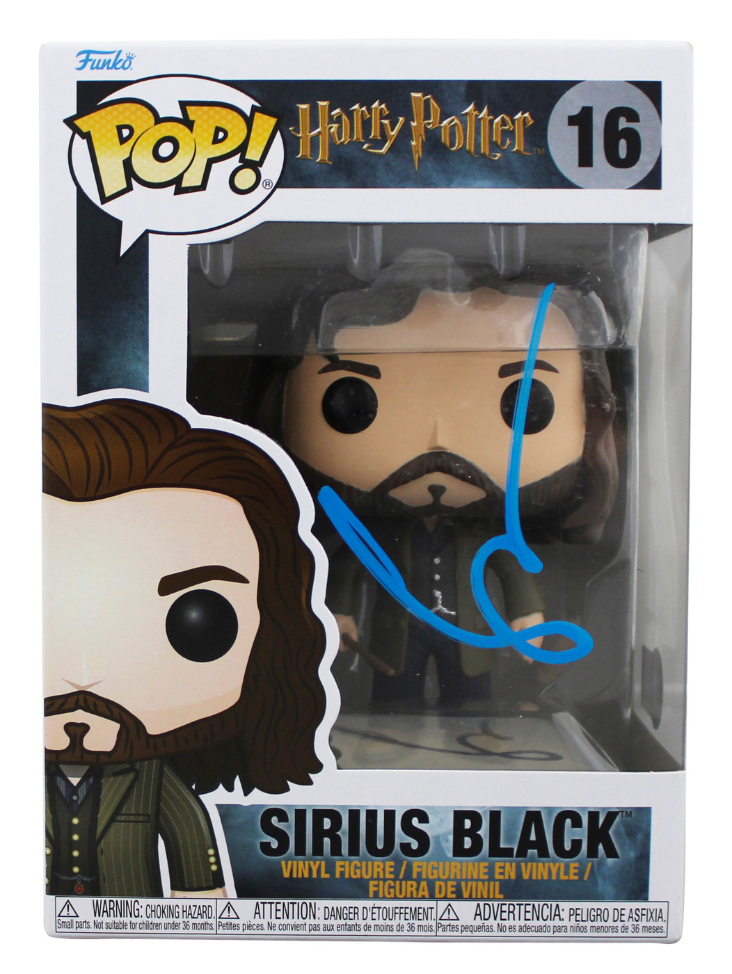 Gary Oldman Harry Potter Signed Sirius Black #16 Funko Pop Figure BAS #BL27032