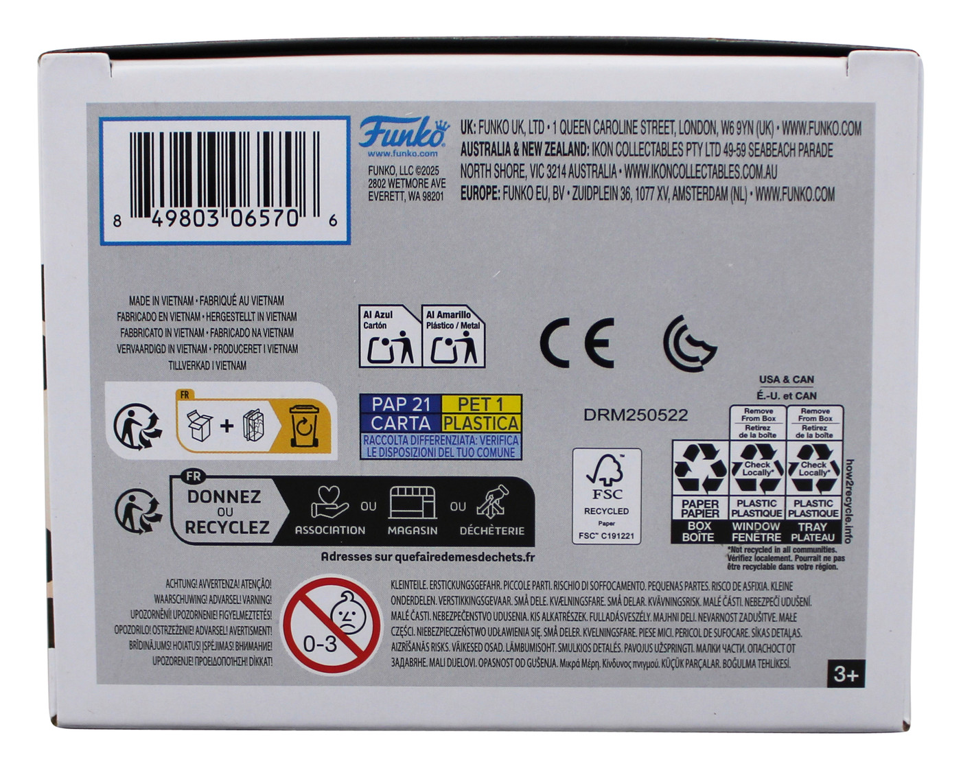 Gary Oldman Harry Potter Signed Sirius Black #16 Funko Pop Figure BAS #BL27032