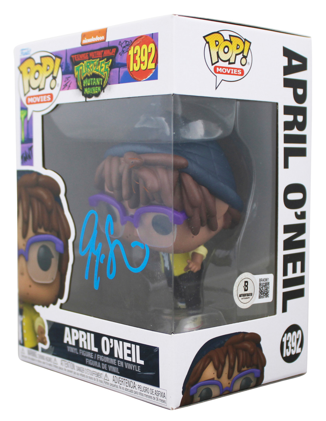 Ayo Edebiri TMNT Signed April O'Neil #1392 Funko Pop Vinyl Figure BAS #BR40961
