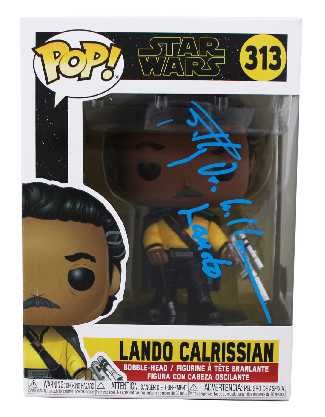 Billy Dee Williams Star Wars "Lando" Signed #313 Funko Pop Figure BAS #BR40949