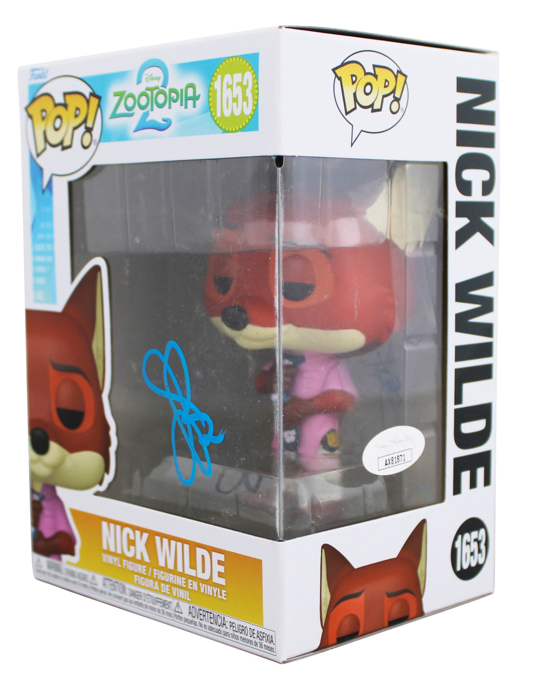 Funko Pop! ファンコ ポップ　ズートピア　ニック　1653 Jason Bateman Zootopia Signed Nick Wilde #1653 Funko Pop Figure