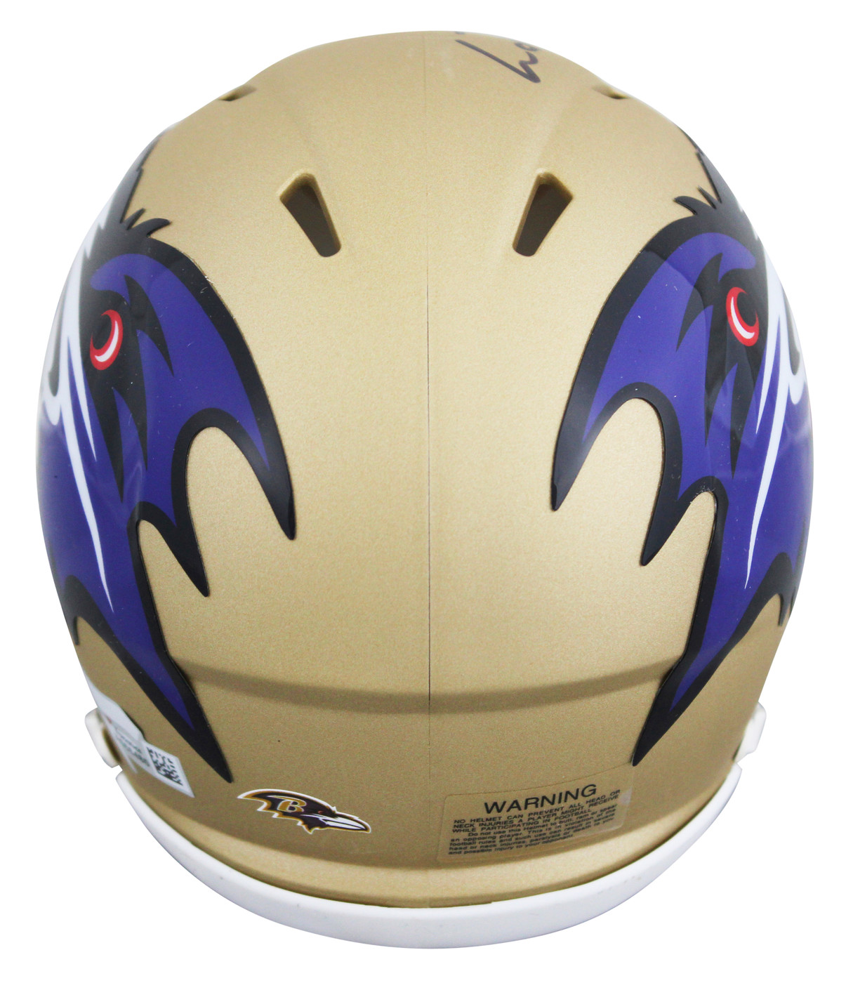 Ravens Lamar Jackson Signed Alternate AMP Speed Mini Helmet W