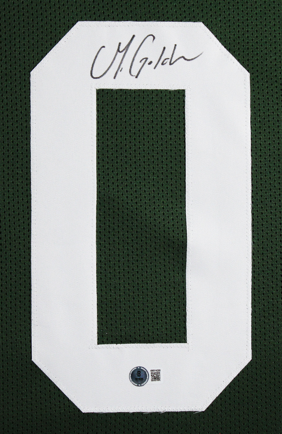 Matthew Golden Authentic Signed Green Pro Style Framed Jersey BAS