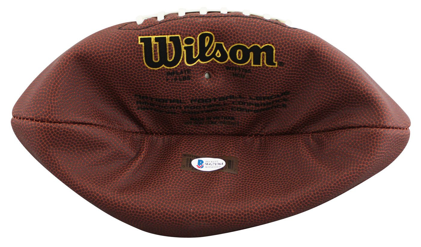 Buccaneers Devin White Signed Wilson Super Grip Nfl Football BAS #WG71364