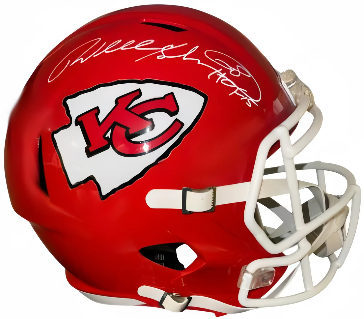 Will Shields Signed Kansas City Chiefs Nfl Fs Rep Speed Helmet Hof 15  Schwartz Hologram