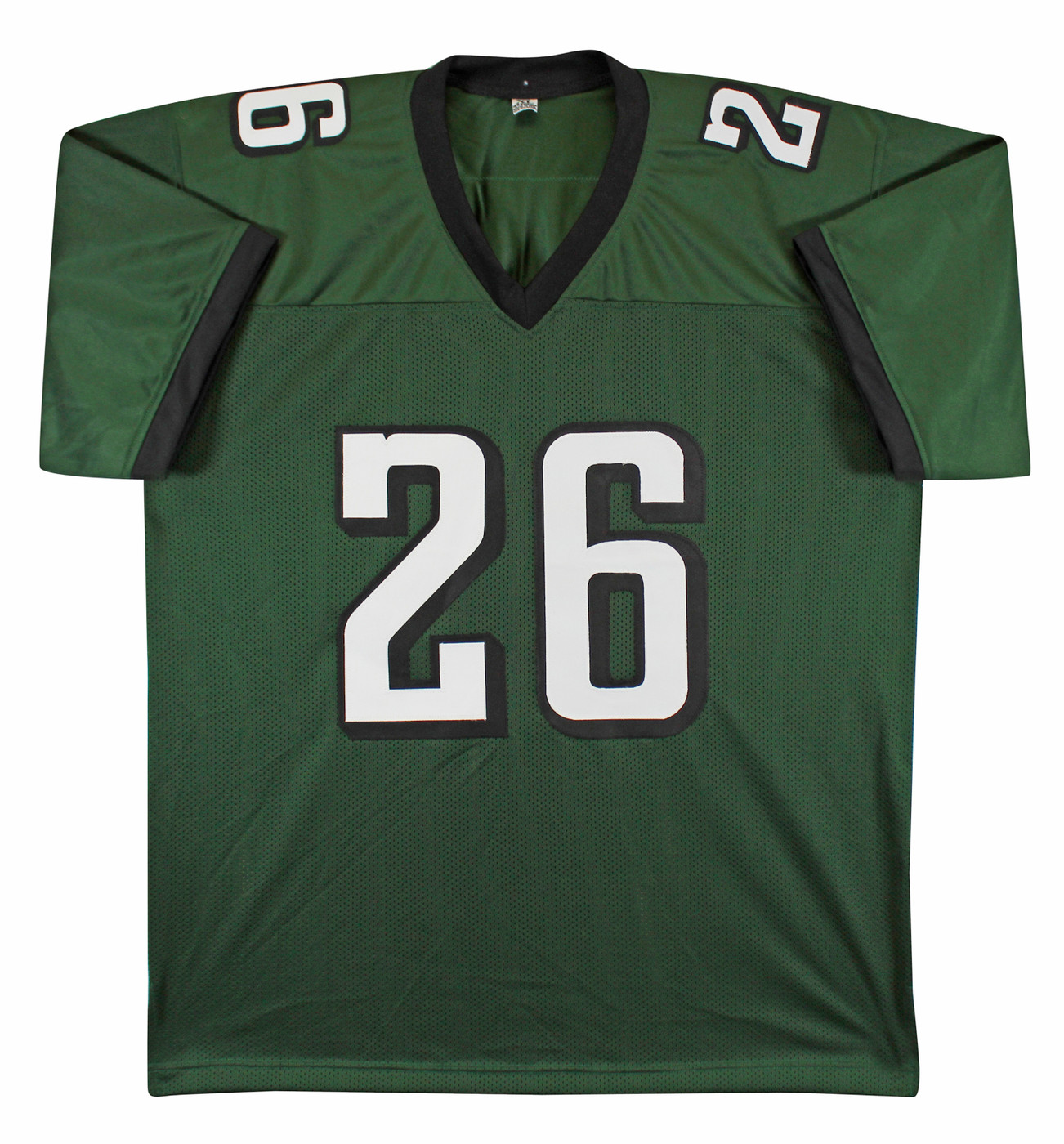 Saquon Barkley Authentic Signed Green Pro Style Jersey Autographed BAS Witnessed