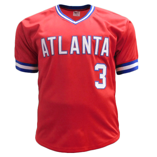 Dale Murphy Autographed Throwback Atlanta Red Jersey (JSA)