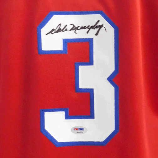Dale Murphy Autographed Throwback Atlanta Red Jersey (JSA)