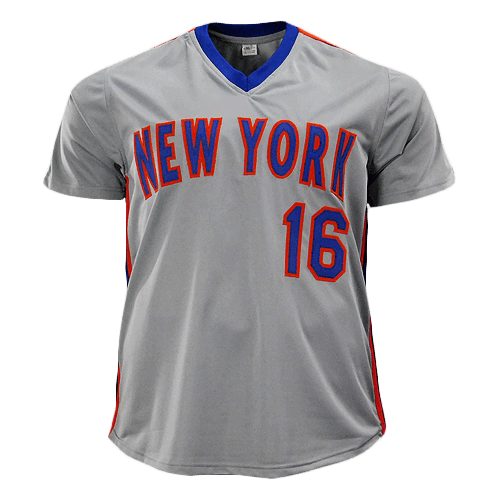 Dwight Gooden Signed New York Pro Edition Grey Baseball Jersey (JSA)