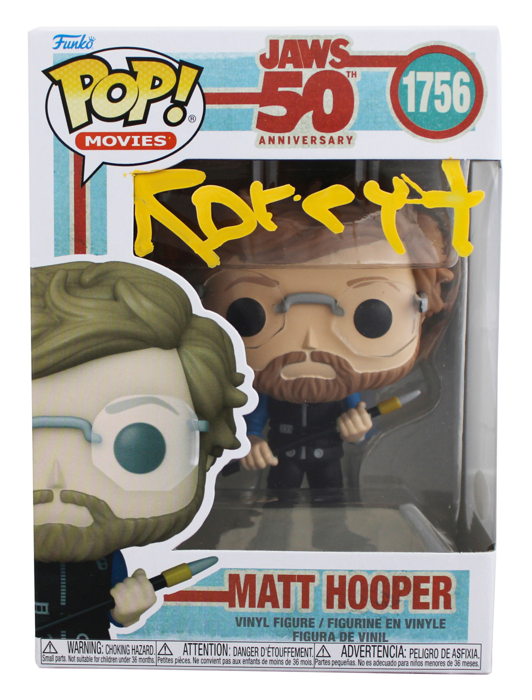Richard Dreyfuss Jaws Signed Matt Hooper #1756 Funko Pop Figure JSA #CF95483