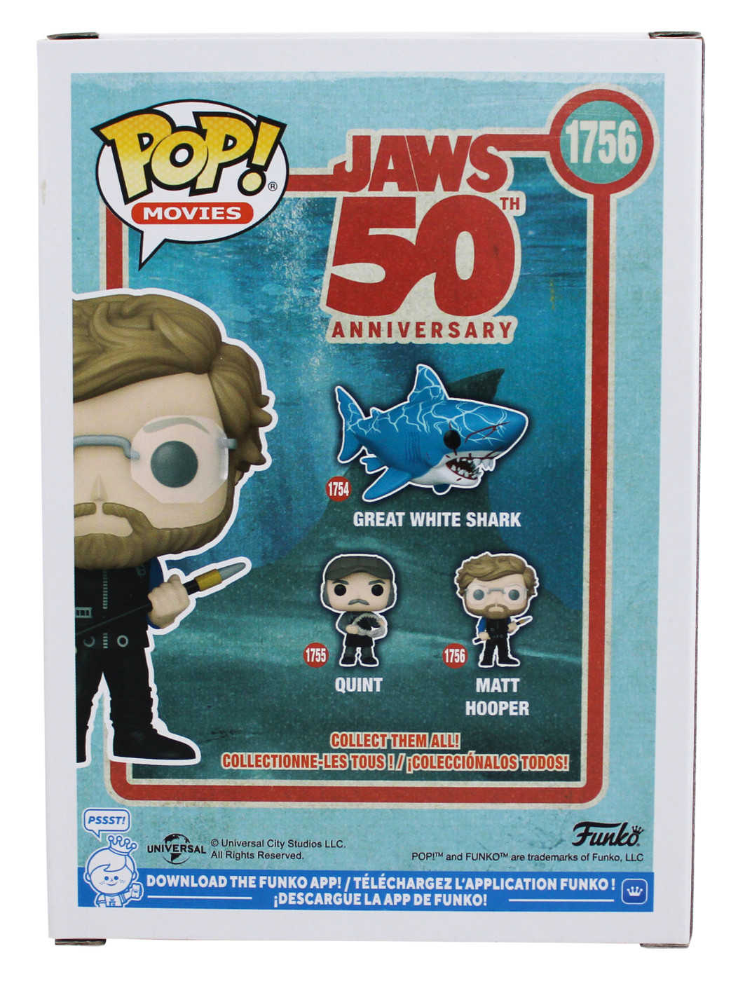 Richard Dreyfuss Jaws Signed Matt Hooper #1756 Funko Pop Figure JSA #CF95483