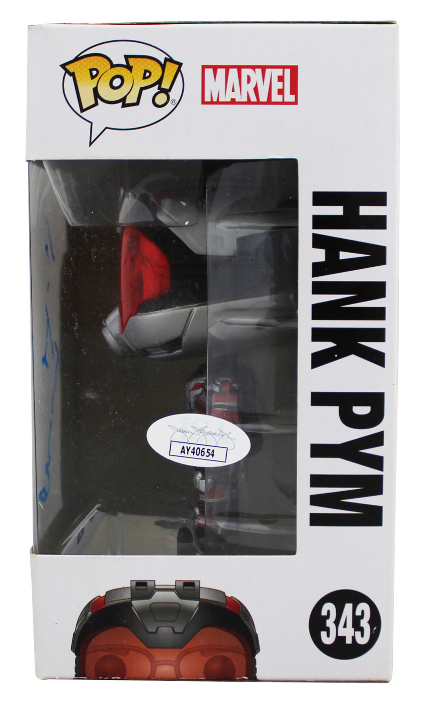 Michael Douglas Ant-Man Signed Hank Pym #343 Funko Pop Vinyl Figure JSA #AY40654
