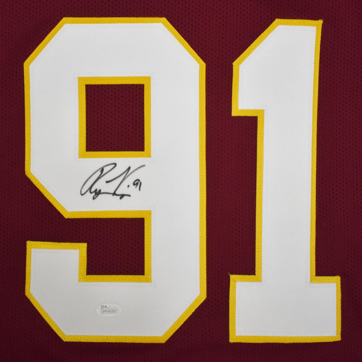 Ryan Kerrigan Signed Pro-Edition Maroon Football Jersey (JSA)
