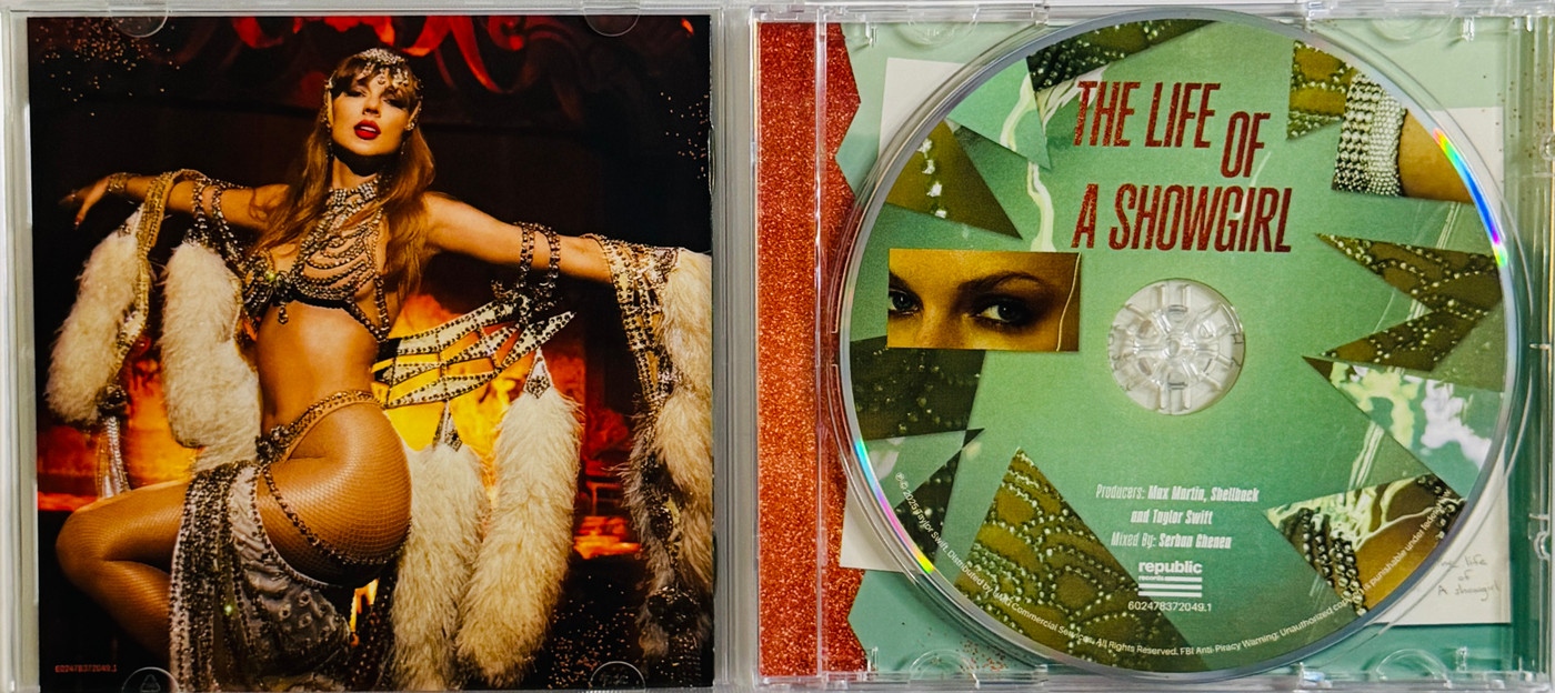Taylor Swift "The Life of a Showgirl" Hand Signed CD