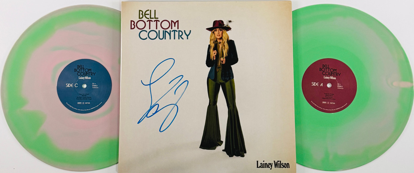 Lainey Wilson "Bell Bottom Country" Green/Pink Vinyl Double LP