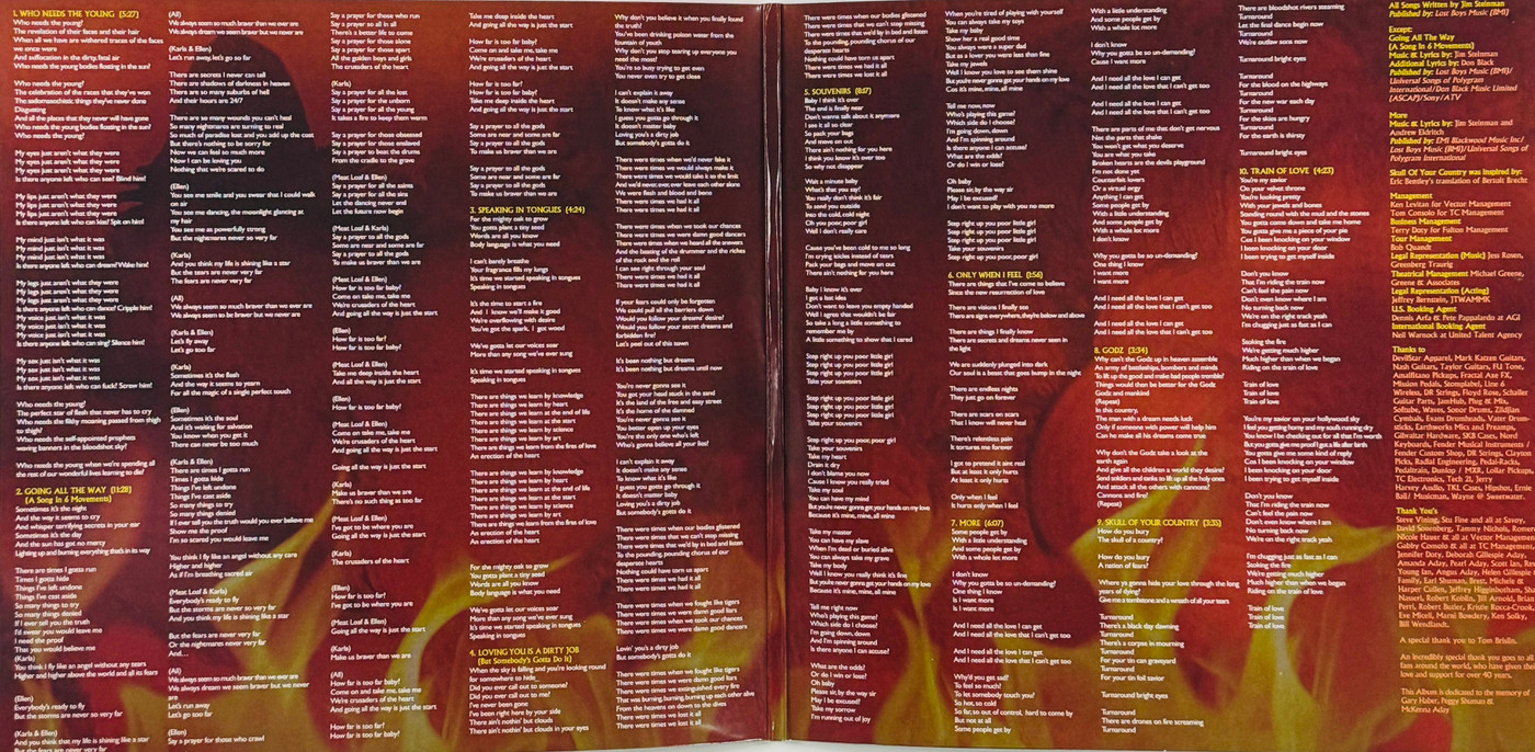 Meat Loaf "Braver Than We Are" Double Vinyl