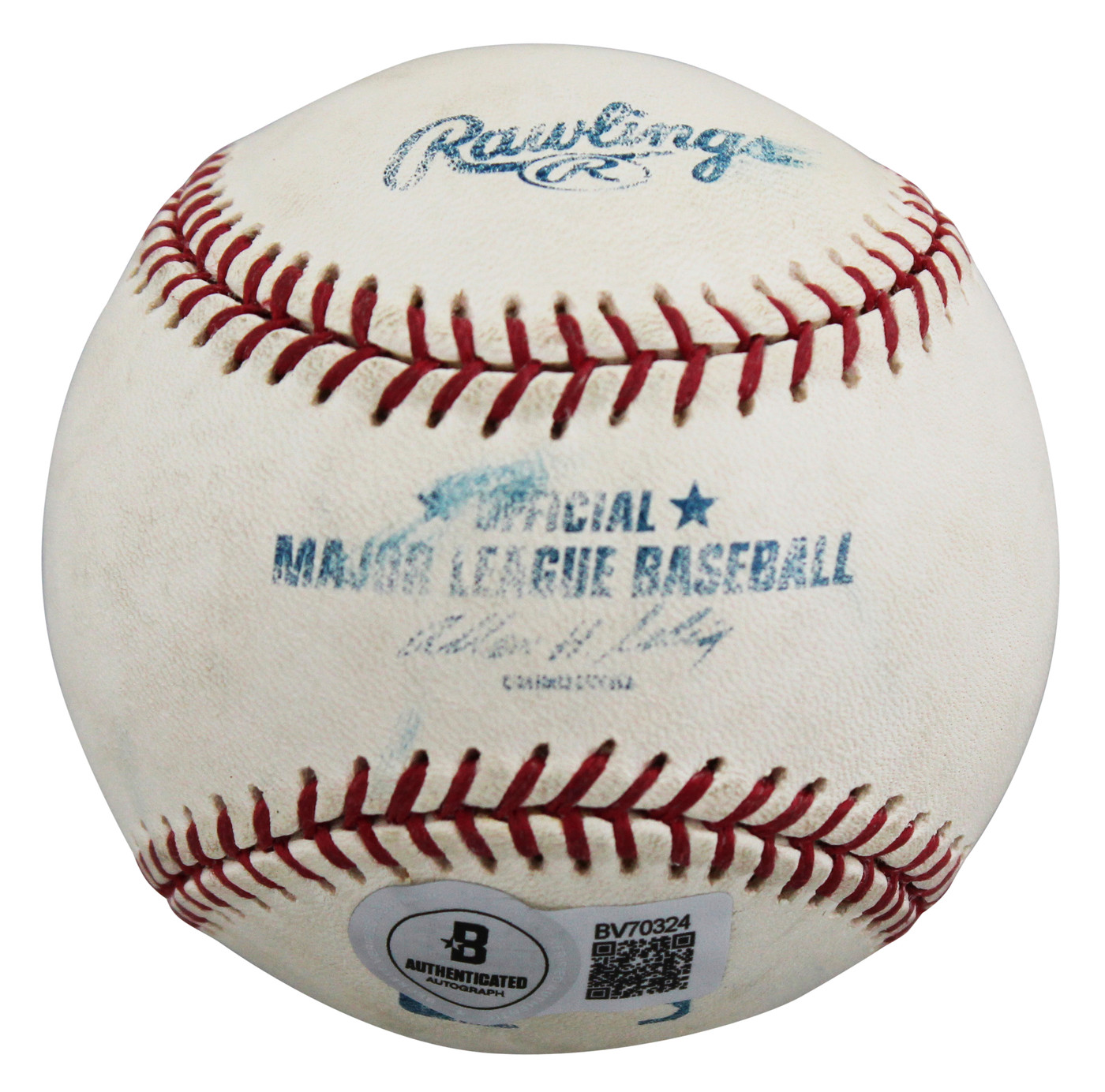 Astros Jeff Bagwell Authentic Signed Game Used Selig OML Baseball BAS #BV70324