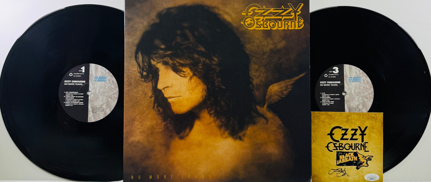 Ozzy Osbourne "No More Tears" Double LP with signed Art Card