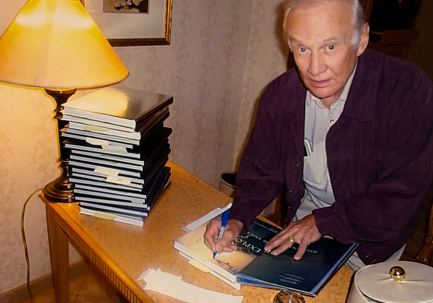 Buzz Aldrin & Arthur C. Clarke  "Encounter With Tiber" Leather bound Gold tipped pages