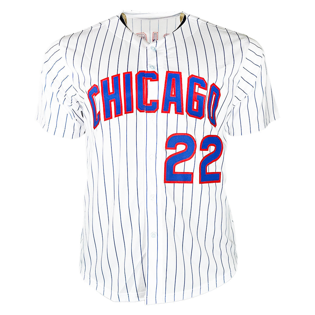 Mark Prior Signed Chicago Pinstripe Baseball Jersey (JSA)