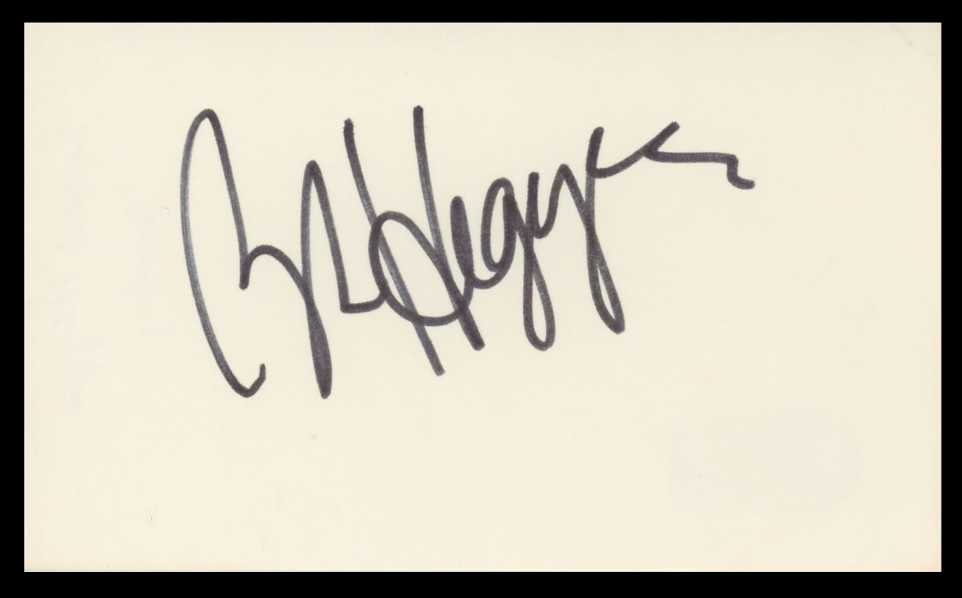 Robert Hegyes Welcome Back, Kotter Authentic Signed 3x5 Index Card BAS #BV59081
