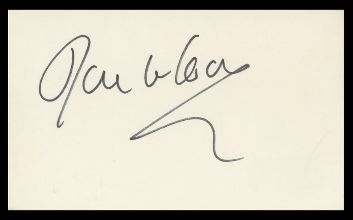 Howard Koch Authentic Signed 3x5 Index Card Autographed BAS #BV59108