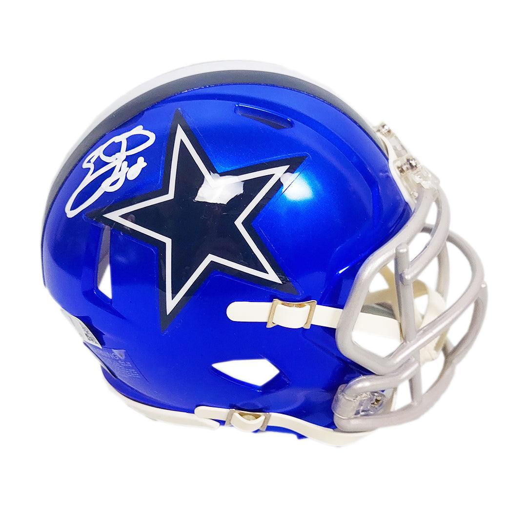Emmitt Smith Signed Dallas Cowboys Flash Speed Mini Football Helmet (Beckett)