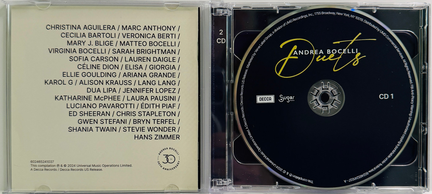 Andrea Bocelli "Duets 30th Anniversary"