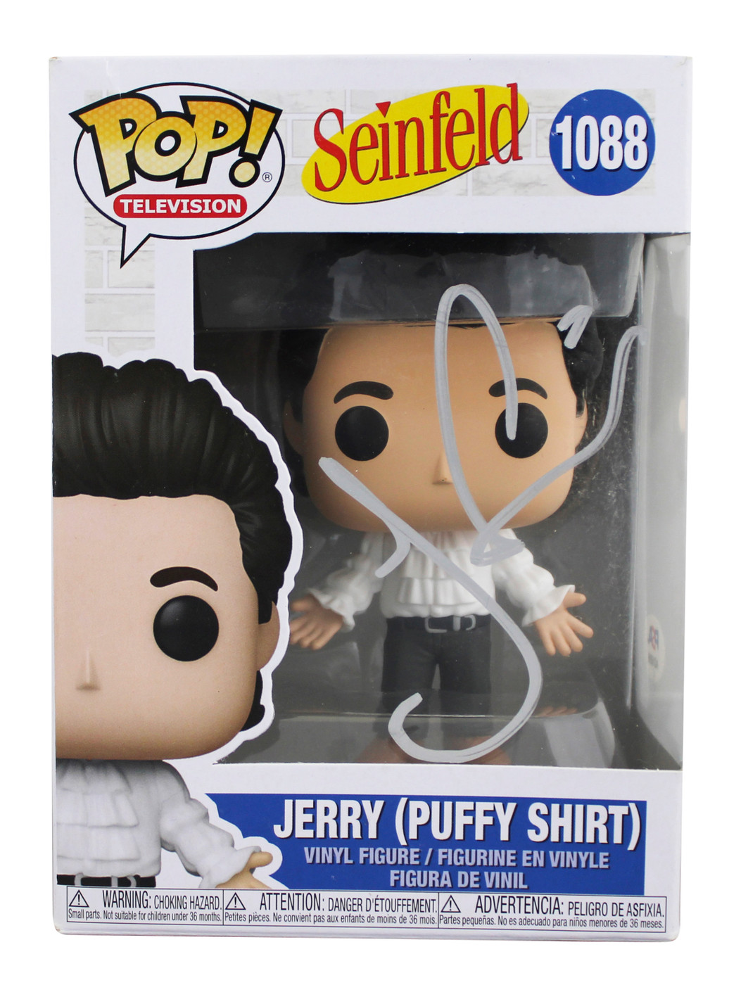 Jerry Seinfeld Authentic Signed #1088 Funko Pop Vinyl Figure PSA/DNA #AQ16896