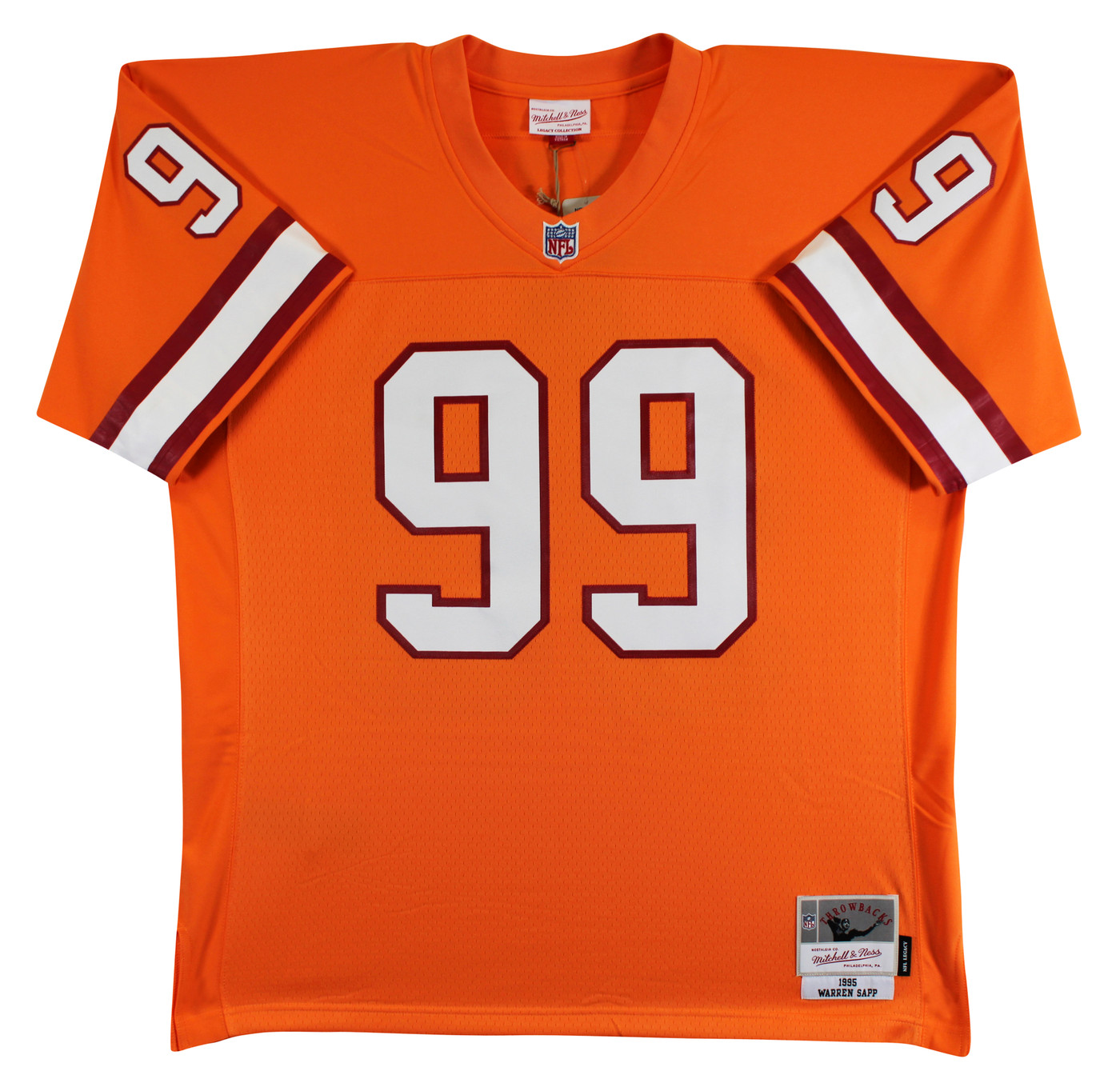 Buccaneers Warren Sapp "3x Insc" Signed Orange M&N TB Jersey BAS Witnessed