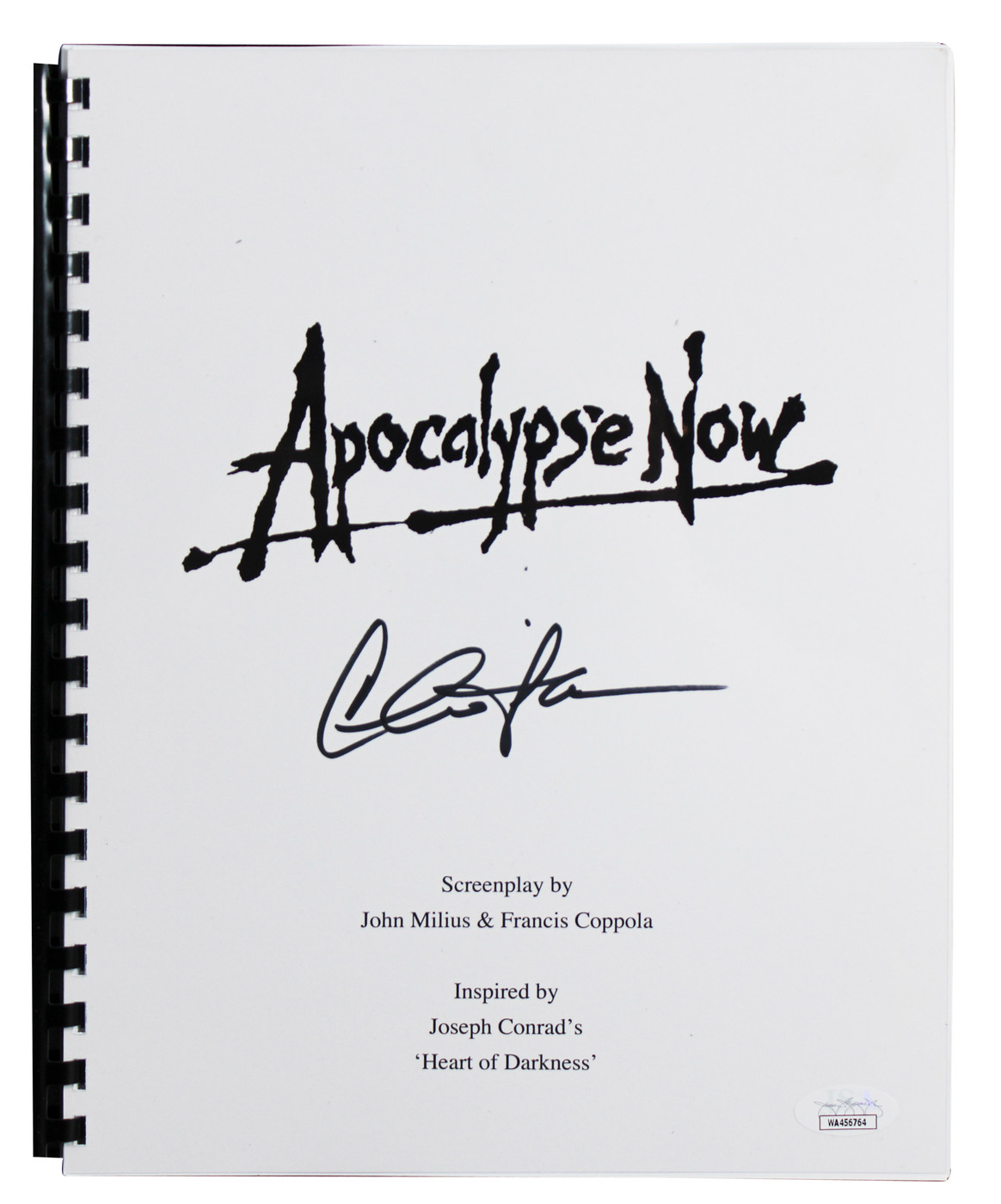 Charlie Sheen Apocalypse Now Authentic Signed Replica Movie Script JSA #WA456764