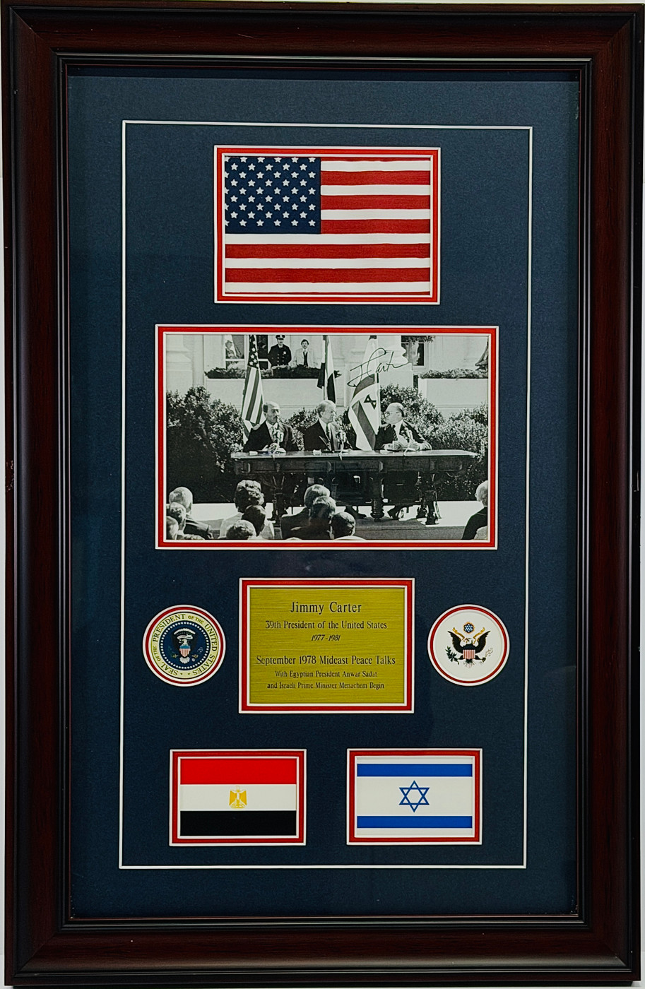 Jimmy Carter Framed Photo Display