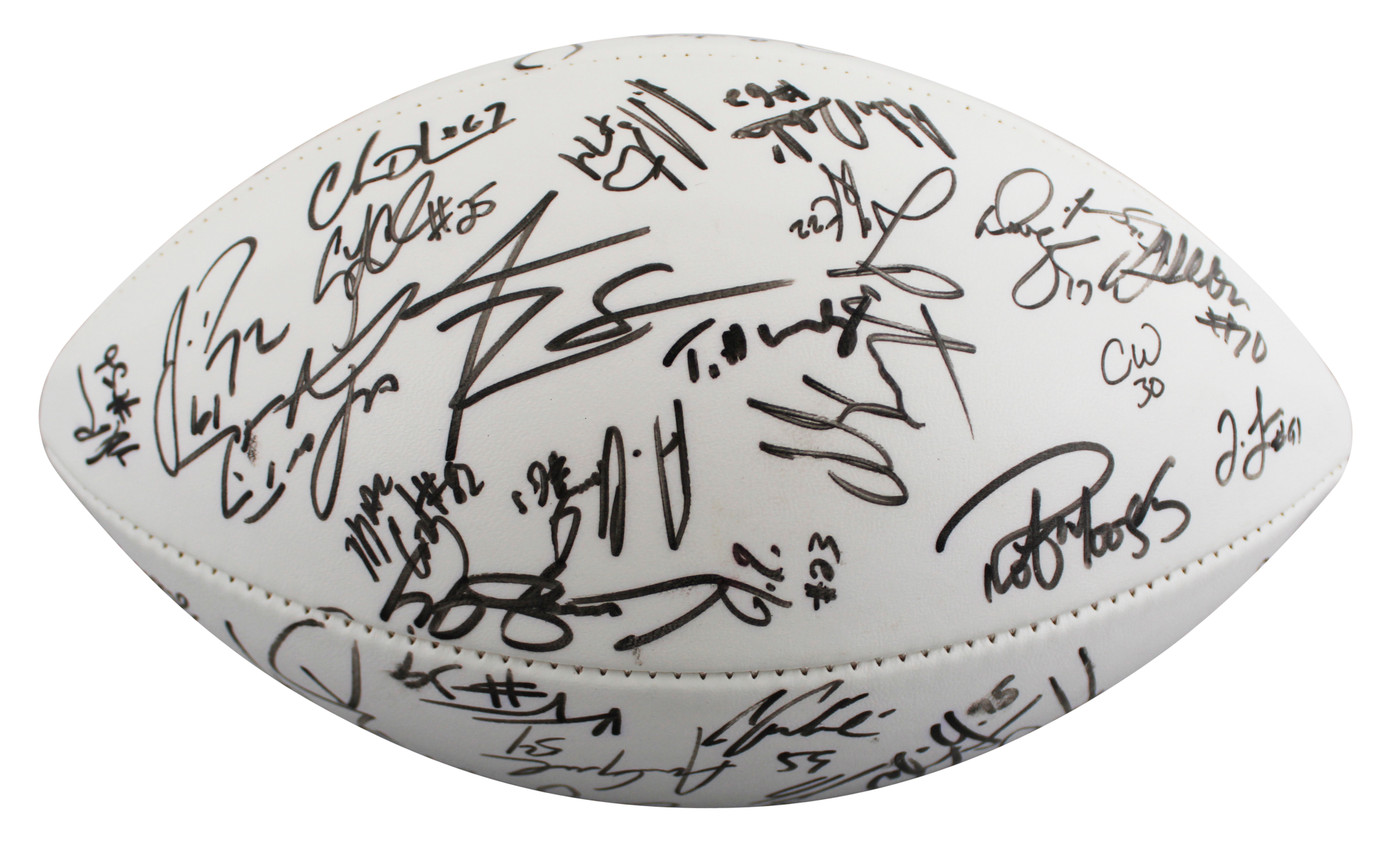 1999 Cardinals (50) Tillman, Plummer, Wadsworth Signed Official Nfl Football BAS