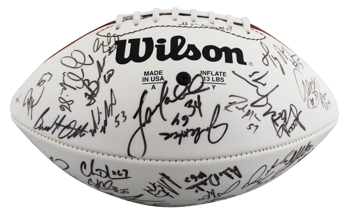 1999 Cardinals (50) Tillman, Plummer, Wadsworth Signed Official Nfl Football BAS