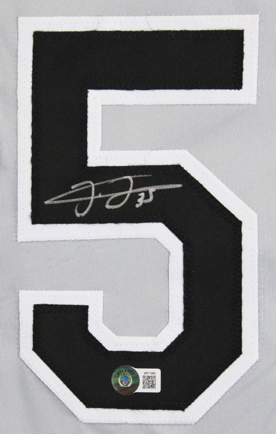 Frank Thomas Authentic Signed Grey Pro Style Jersey Autographed BAS Witnessed 2