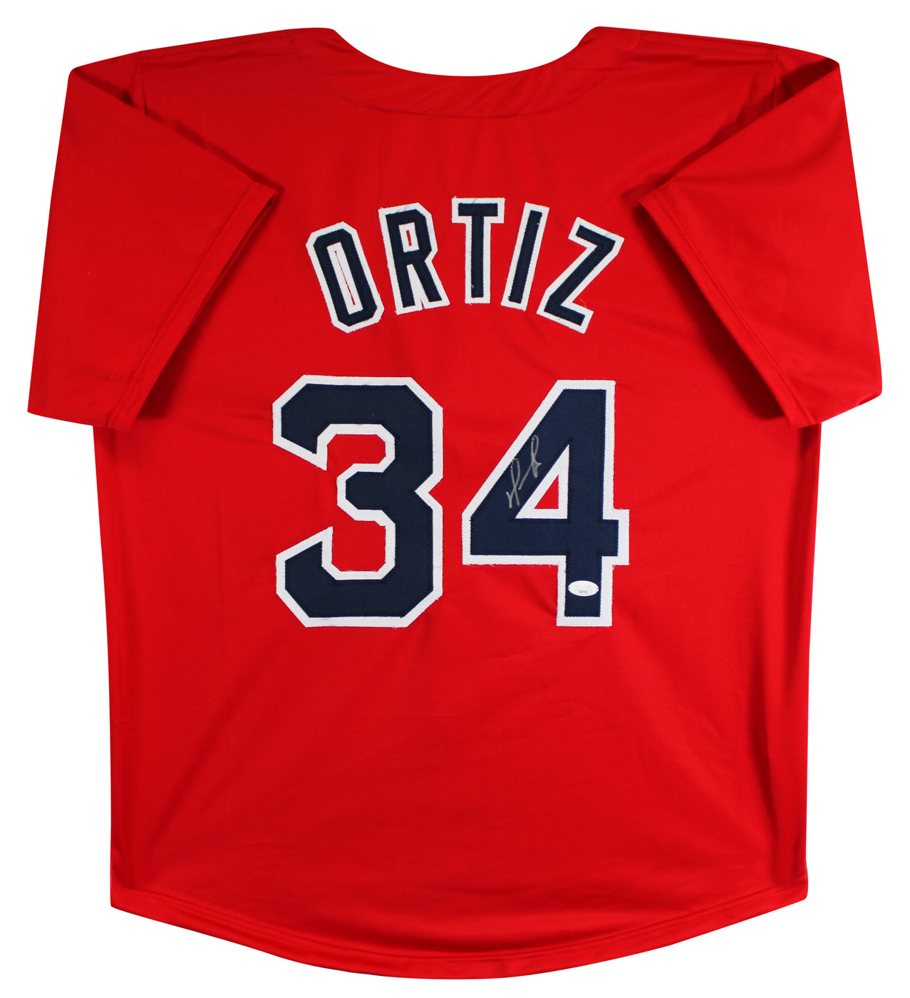 David Ortiz Authentic Signed Red Pro Style Jersey Autographed JSA
