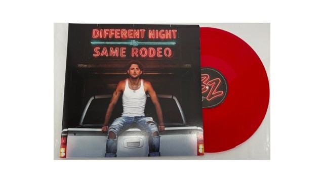 Bailey Zimmerman with Red Vinyl "Different Night Same Rodeo"