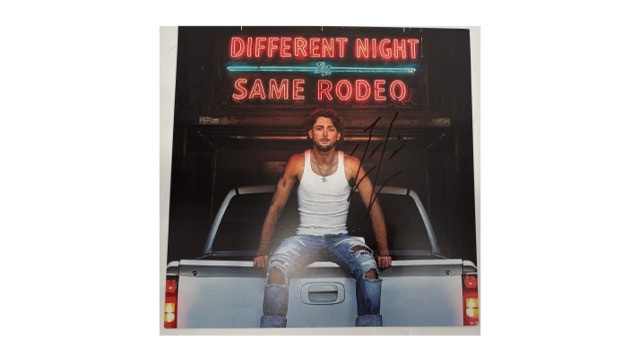 Bailey Zimmerman with Red Vinyl "Different Night Same Rodeo"