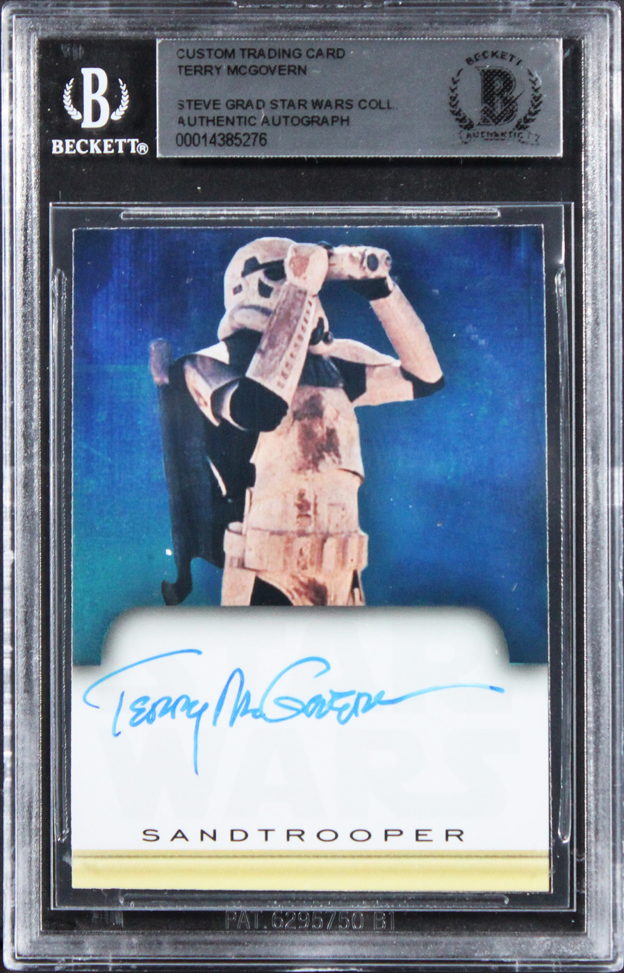 Terry McGovern Star Wars Authentic Signed Custom Trading Card BAS Slabbed