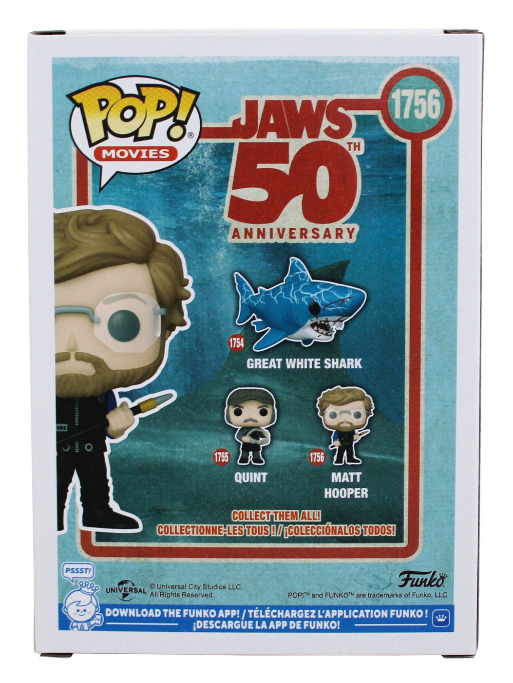 Richard Dreyfuss Jaws Signed Matt Hooper #1756 Funko Pop Figure JSA #CF95521