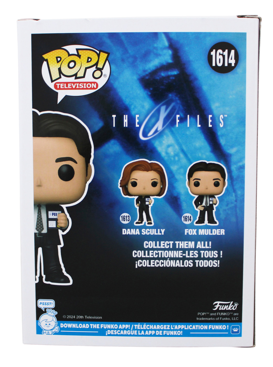 David Duchovny The X-Files Signed Fox Mulder #1614 Funko Pop Figure JSA #CI32783