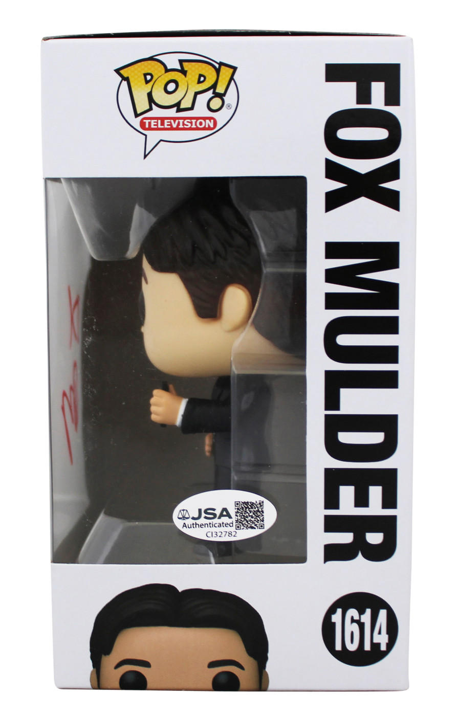 David Duchovny The X-Files Signed Fox Mulder #1614 Funko Pop Figure JSA #CI32782
