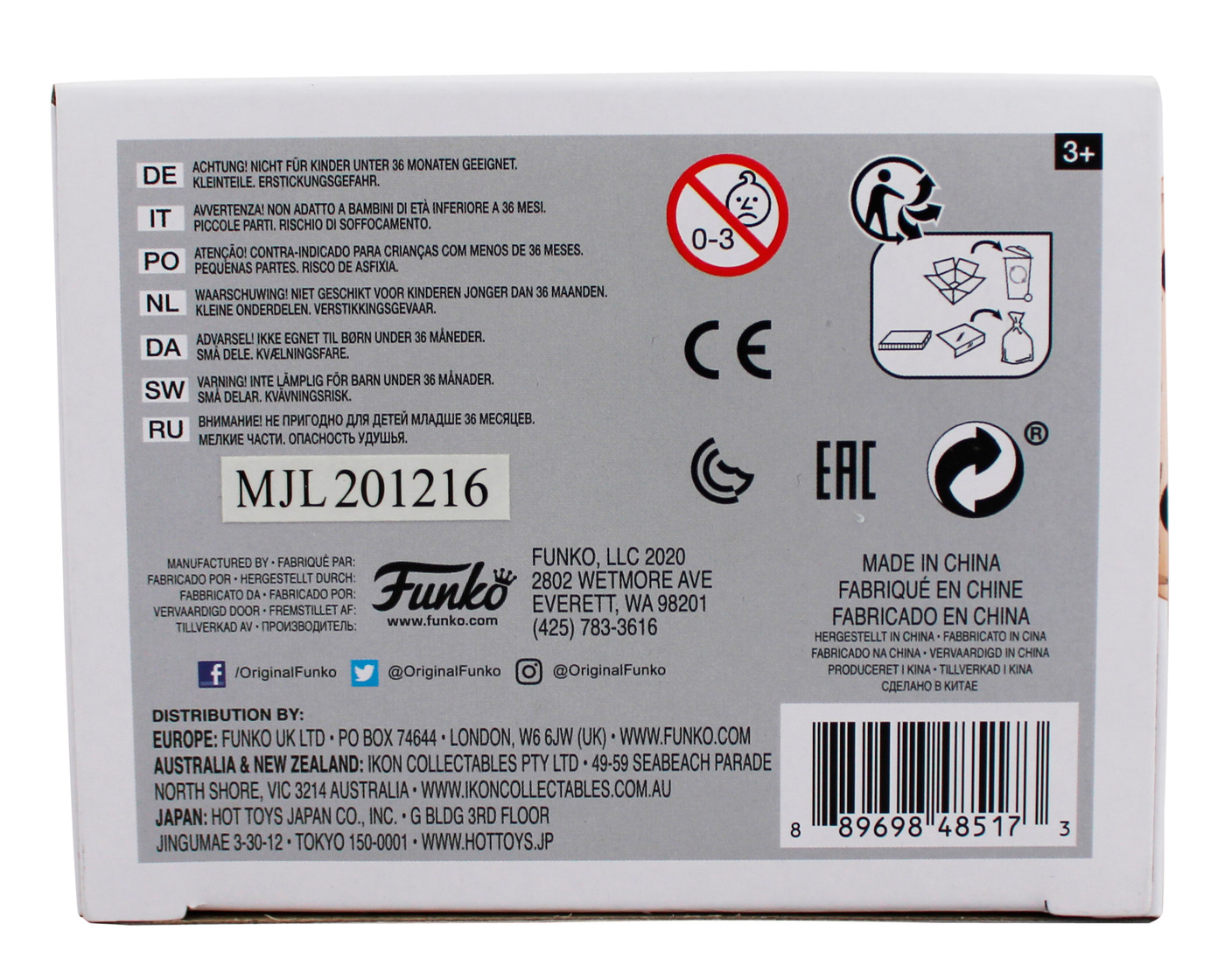 Chace Crawford The Boys Signed The Deep #985 Funko Pop Vinyl Figure BAS #BQ56269