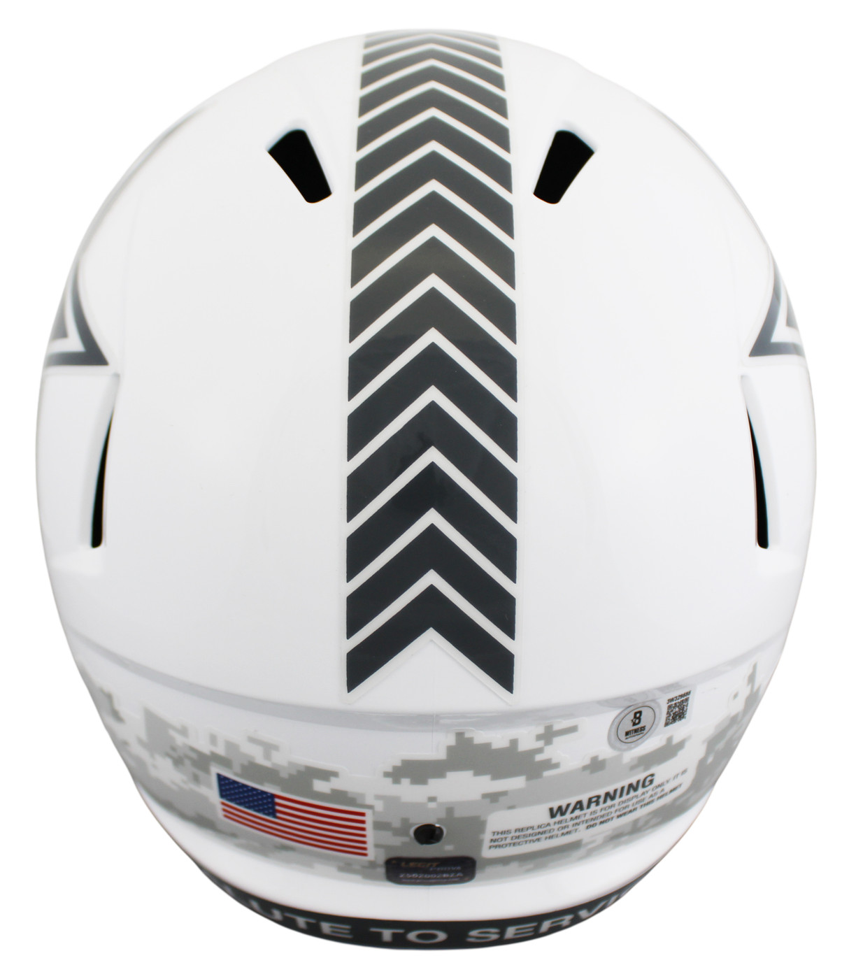 Cowboys Emmitt Smith Signed STS III Full Size Speed Rep Helmet W/ Blue Sig BAS W